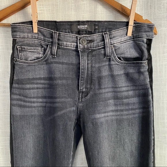 Hudson Nico Straight Tuxedo Stripe Jeans - Picture 2 of 11